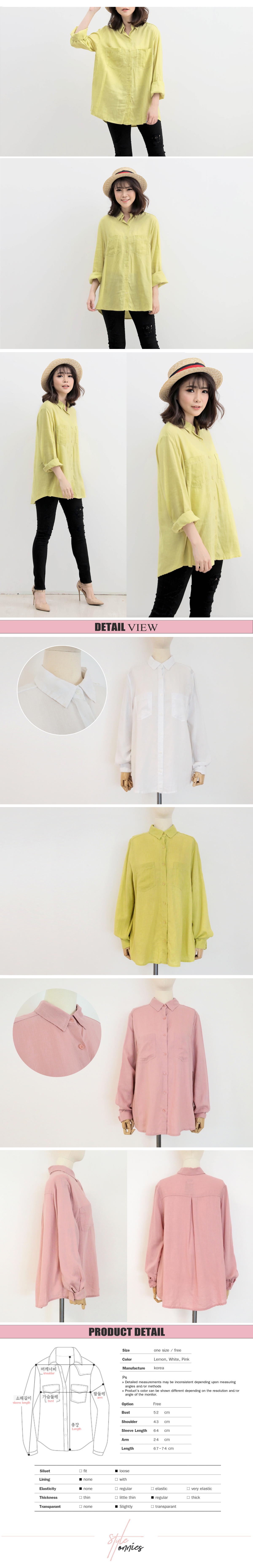 oversize linen T-shirt